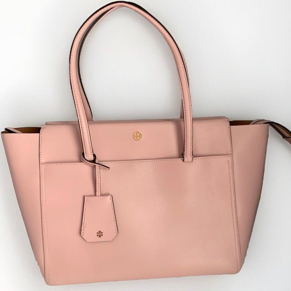 Tory Burch Blush Pink Parker Large Tote Bag Shoulder Purse Handbag